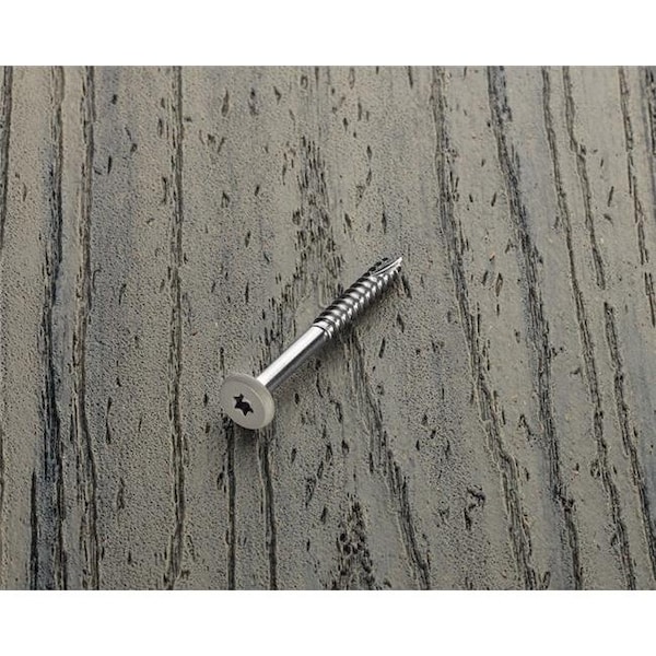 Starborn 5001358 No.9 x 1.87 in. Star Pan Head Epoxy Coated Stainless Steel Fascia Screws; Gray 5001358 - main